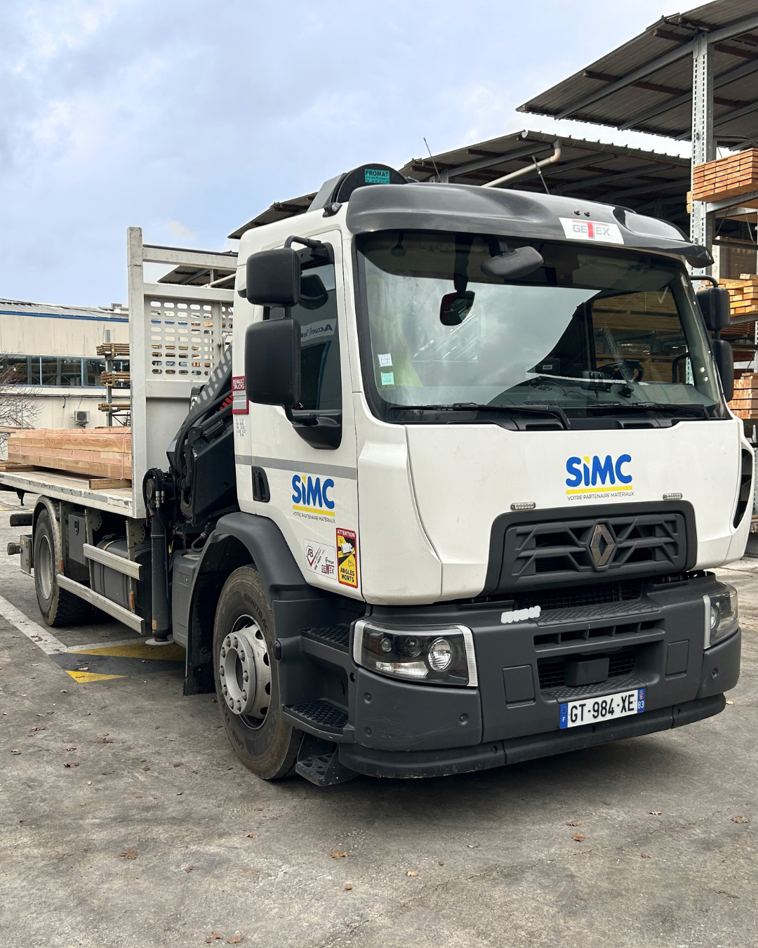 Livraison sur chantier