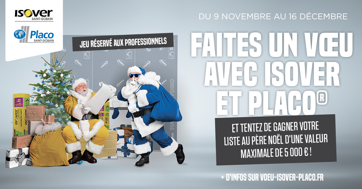 Image actu : Faites un voeux avec Placo & Isover !