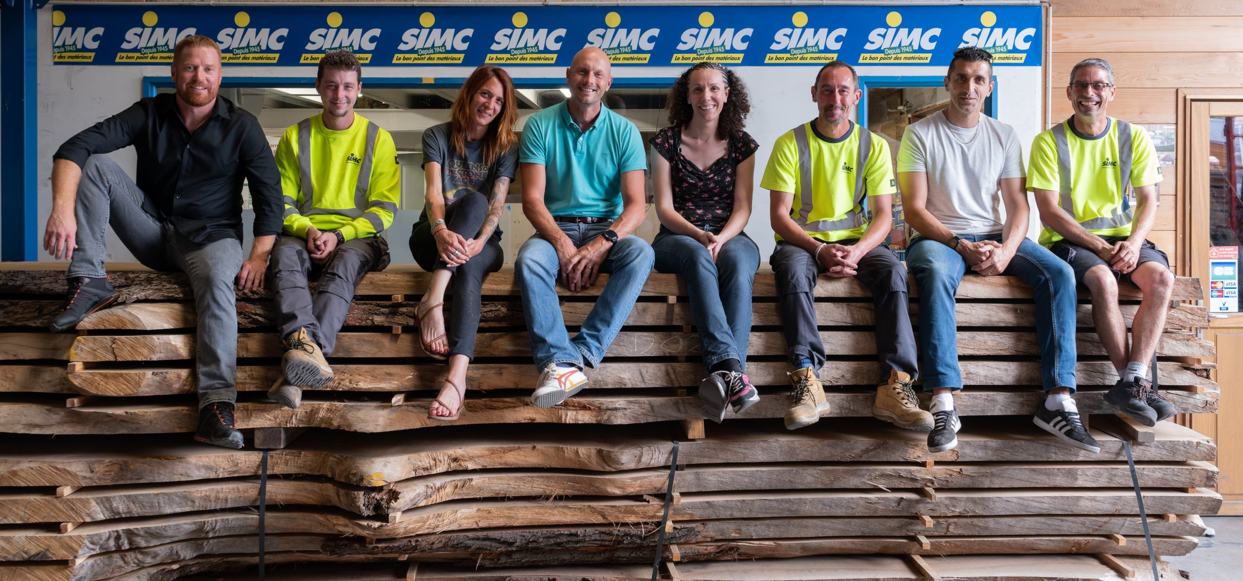 L'équipe de salarié de l'agence Matériaux SIMC La Garde