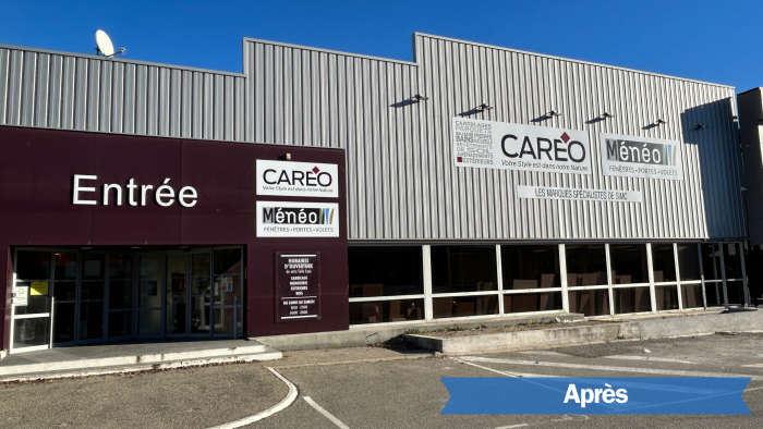 La nouvelle façade de l'agence Careo et Ménéo à Manosque