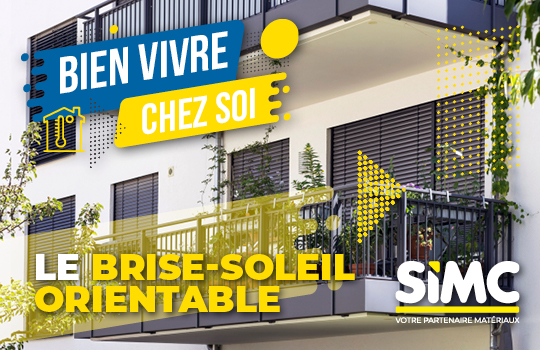 Image actu : Bien vivre chez soi… Quand il fait (très !) chaud. La solution du jour : le brise-soleil orientable.