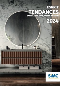 Couverture catalogue Esprit Tendances 2024 - Carrelage - salles de bain - Faïences - Sols - Murs