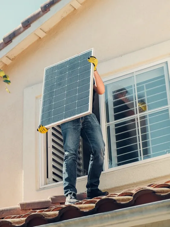 Pose de panneau solaire